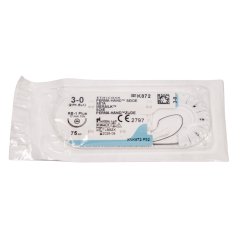 Ethicon PERMA - HAND 3-0, 75 cm čierny s ihlou - 1 ks (šicí materiál)