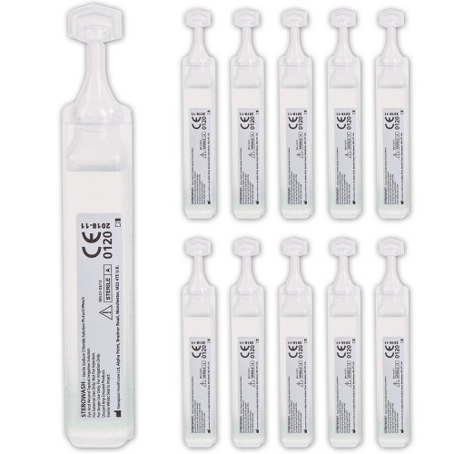 Sterowash 20 ml - výplach očí v ampulkách