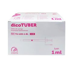 Tuberkulínová striekačka s ihlou dicoTUBER 100 ks