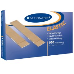 ACTIOMEDIC ELASTIC LONG - elastické náplasti (100 ks)