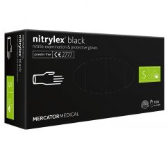 NITRILEX Black - nitril kesztyű fekete 100 db