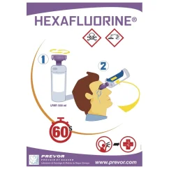 Prevor HEXAFLUORINE 500 ml prenosný očný výplach