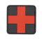 Tapasz Velcro 3D Medic Cross PIROS/FEKETE 4 cm
