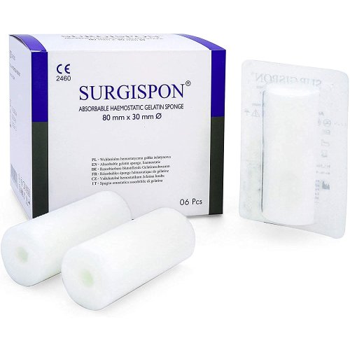 SURGISPON Tampóny 80 x 30 mm