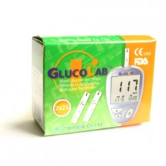 GlucoLab glükométer - tesztcsíkok 50 db