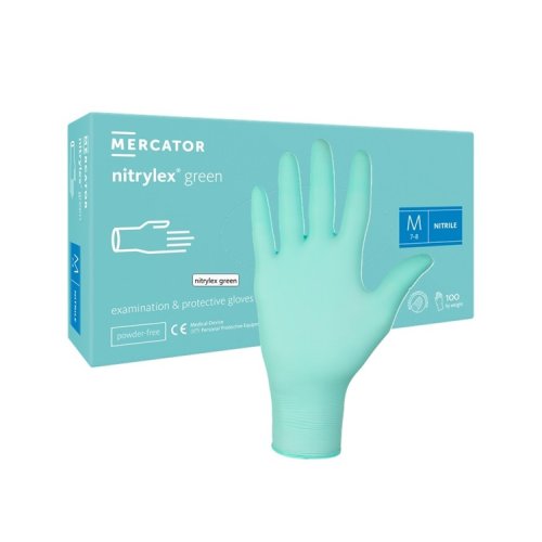 Mercator Nitrylex GREEN  - 100 ks -  nitrilové vyšetrovacie rukavice