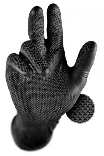 MERCATOR GoGrip Black - nitrilové zosilnené rukavice