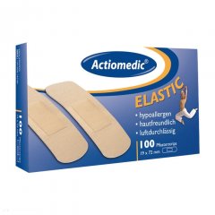 ACTIOMEDIC ELASTIC - 100 ks náplastí 19 mm x 72 mm