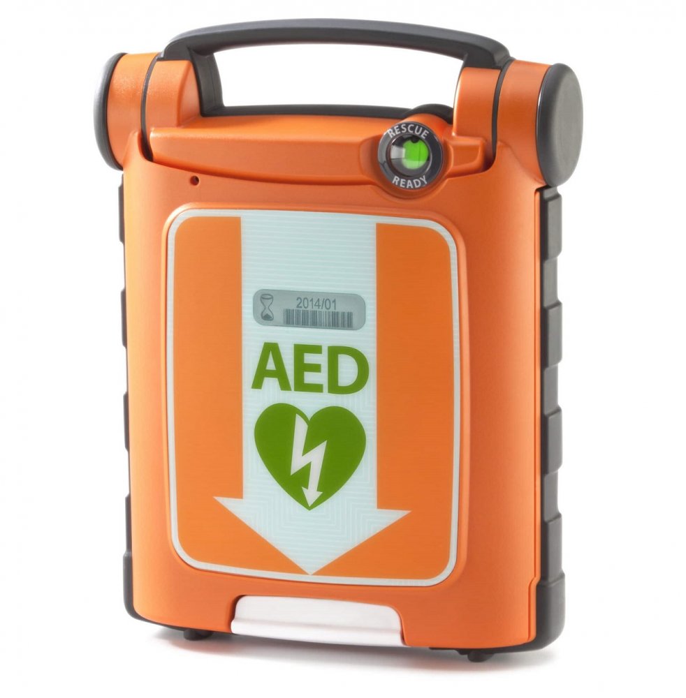 Defibrilláció- AED, elektródok, elemek, szekrények, trenazsérek