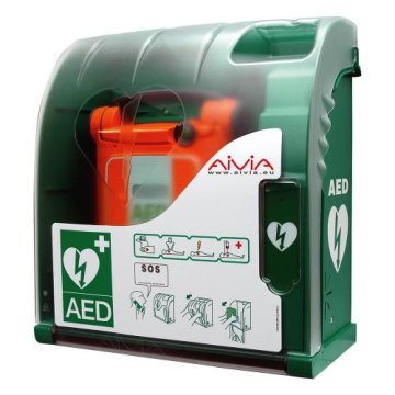 Aivia IN AED skříňka Powerheart G5 defibrilátor