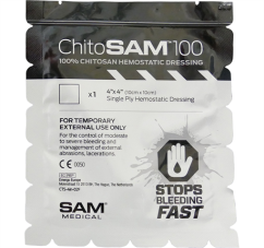 ChitoSAM 100 hemostatické krytie 10x10