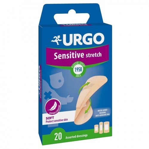 Urgo Sensitive Stretch - sada náplasťou 20 ks