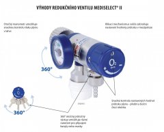 Fľaškový redukčný ventil MEDISELECT II 2L