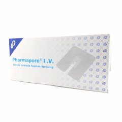 Pharmapore IV -krytie s výrezom 6 cm x 7 cm (100 ks)