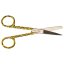 Nožnice rovné hrotato-tupé 14 cm - leopard