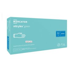 Mercator Nitrylex GREEN  - 100 ks -  nitrilové vyšetrovacie rukavice