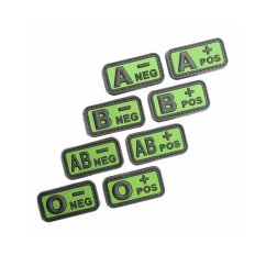 Felvarró Velcro 3D vércsoportok