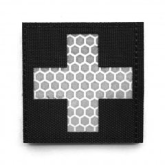Reflexná nášivka Velcro Medic Cross 5 cm