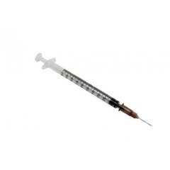 Striekačka 1 ml tuberkulínová s ihlou 100 ks