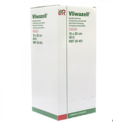 VLIWAZELL – sterilná kompresia 10x20 cm 30 ks (exp. 07/2023)