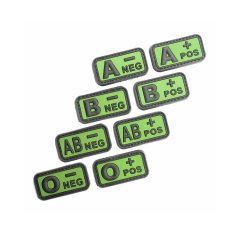 Felvarró Velcro 3D vércsoportok