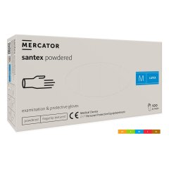 Kesztyű SANTEX LATEX - gumikesztyű 100 db