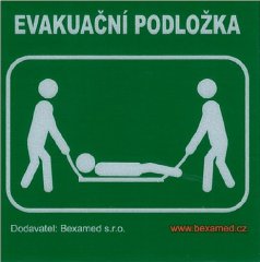 EVAKUAČNÁ PODLOŽKA - samolepka 7 x 7 cm