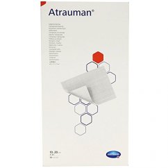 Atrauman AG 10 x 10 cm 10 ks mastné sterilné krytie so striebrom
