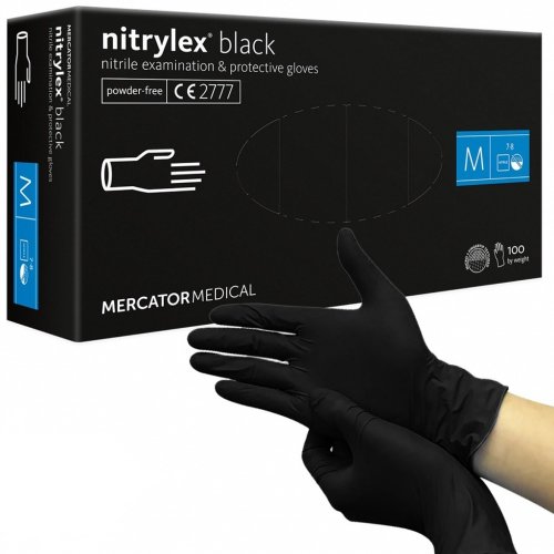 NITRYLEX Black - nitrilové rukavice čierne 100 ks