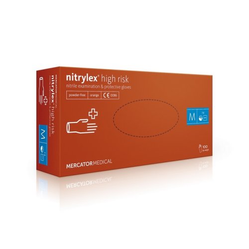 NITRYLEX High Risk - predĺžené nitrilové rukavice 100 ks