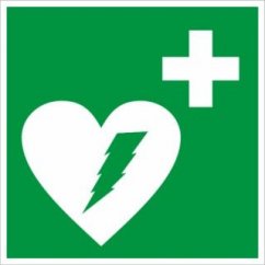 AED samolepiaca fólia 15 x 15 cm
