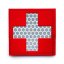 Reflexná nášivka Velcro Medic Cross 5 cm