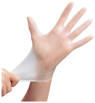 Kesztyű nitril, vinil, latex