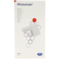 Atrauman AG 10 x 10 cm 10 ks mastné sterilné krytie so striebrom