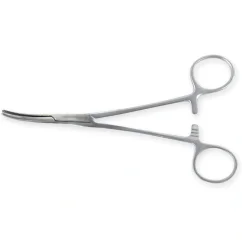 Svorka na cievy Kelly (hemostatické kliešte, zahnuté) 16 cm
