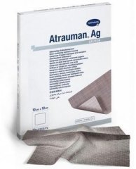 Atrauman AG 10 x 10 cm 10 ks mastné sterilné krytie so striebrom