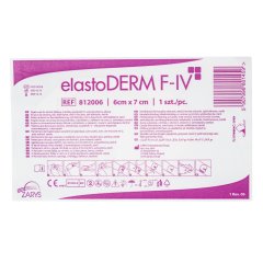 ELASTODERM F-IV transparentné filmové krytie 6 x 7 cm s výrezom