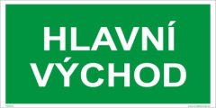 HLAVNÝ VÝCHOD - fotoluminiscenčná tabuľka 20 x 10 cm