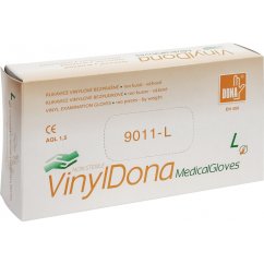 Rukavice vinylové DONA 100 ks (exp. 2.8.2025)