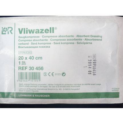 VLIWAZELL – sterilná kompresia 20x40 cm 30 ks