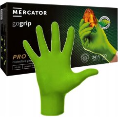 MERCATOR GoGrip Green - megerősített nitril kesztyű