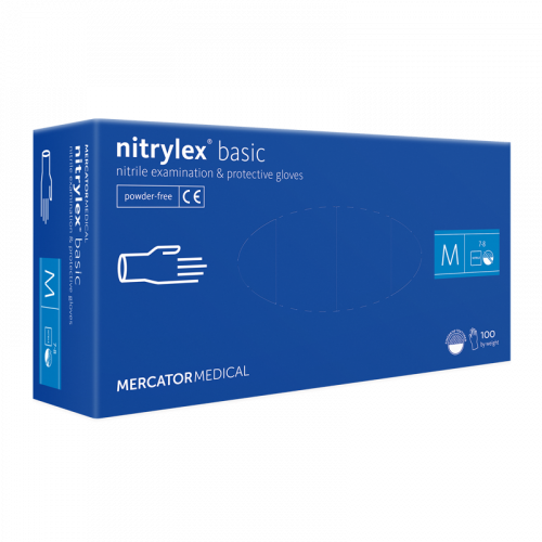 NITRYLEX Basic modré - nitrilové rukavice veľ. S (exp. 08/2023)