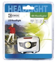 Čelové svietidlo EMOS 1 LED + 2 RED