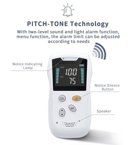 Kézi pulzoximéter HS10A