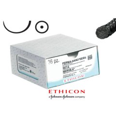 Ethicon PERMA - HAND 3-0, 75 cm fekete tűvel - 1 db (varróanyag)