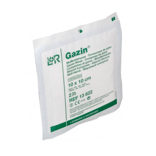 Gazin sterilný 10 cm x 10 cm