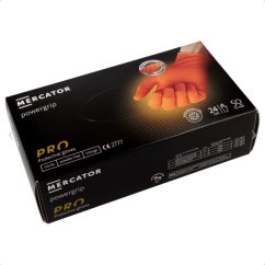 MERCATOR powergrip NARANCSSÁRGA - nitril erősítésű kesztyű (vel. M)