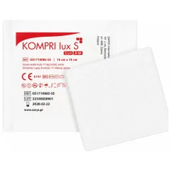 ZARYS KOMPRI lux S - sterilný kompres z gázy 10 x 10 cm (obálka)