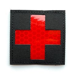 Fényvisszaverő tapasz Velcro Medic Cross 5 cm